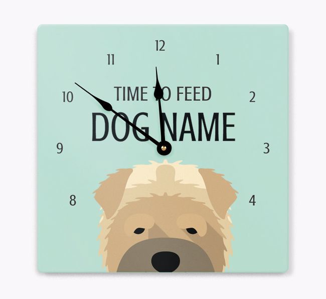 Time To Feed: Personalized {breedFullName} Wall Clock